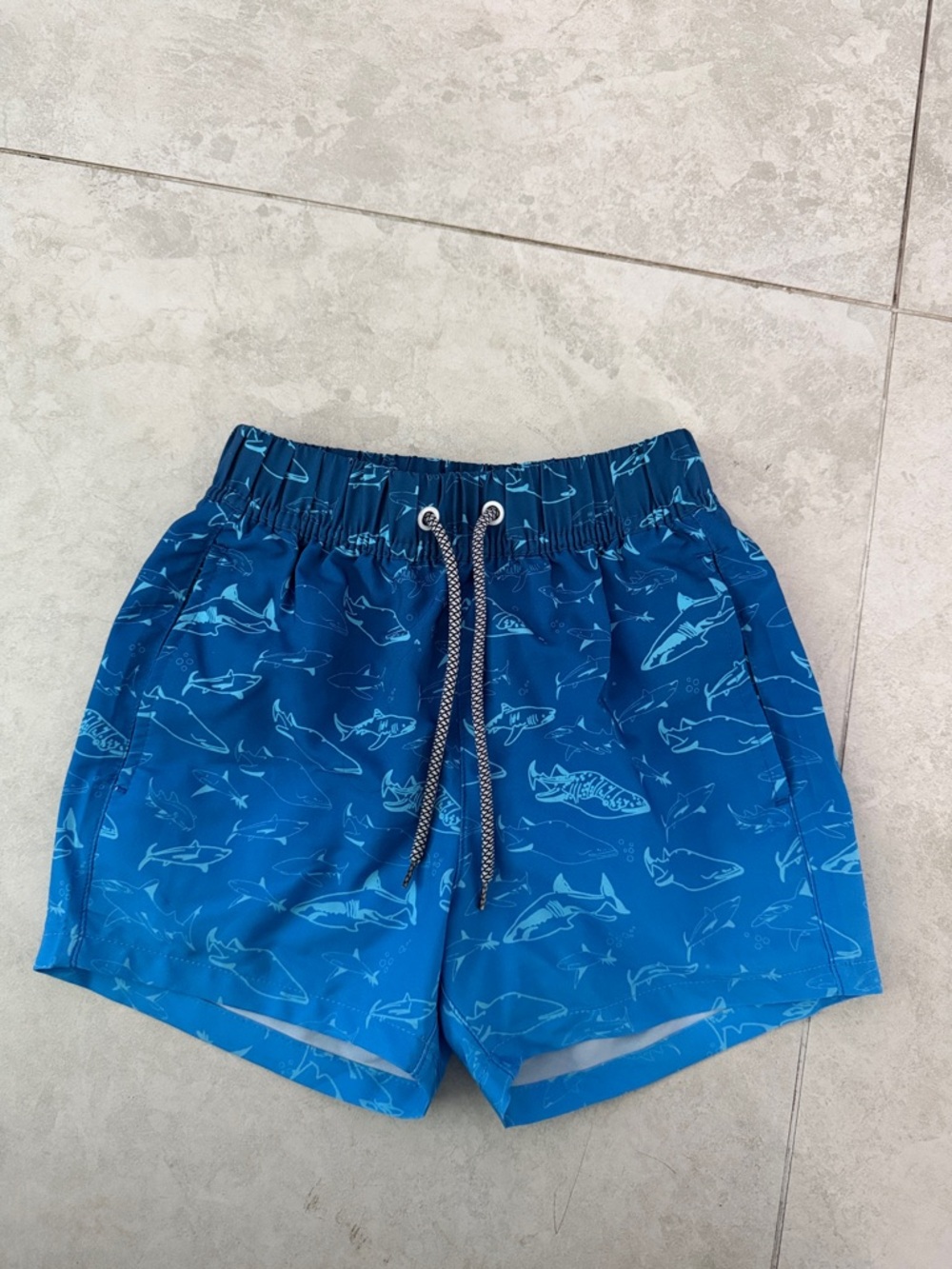 APTRo Kids Blue Shark Swim Shorts